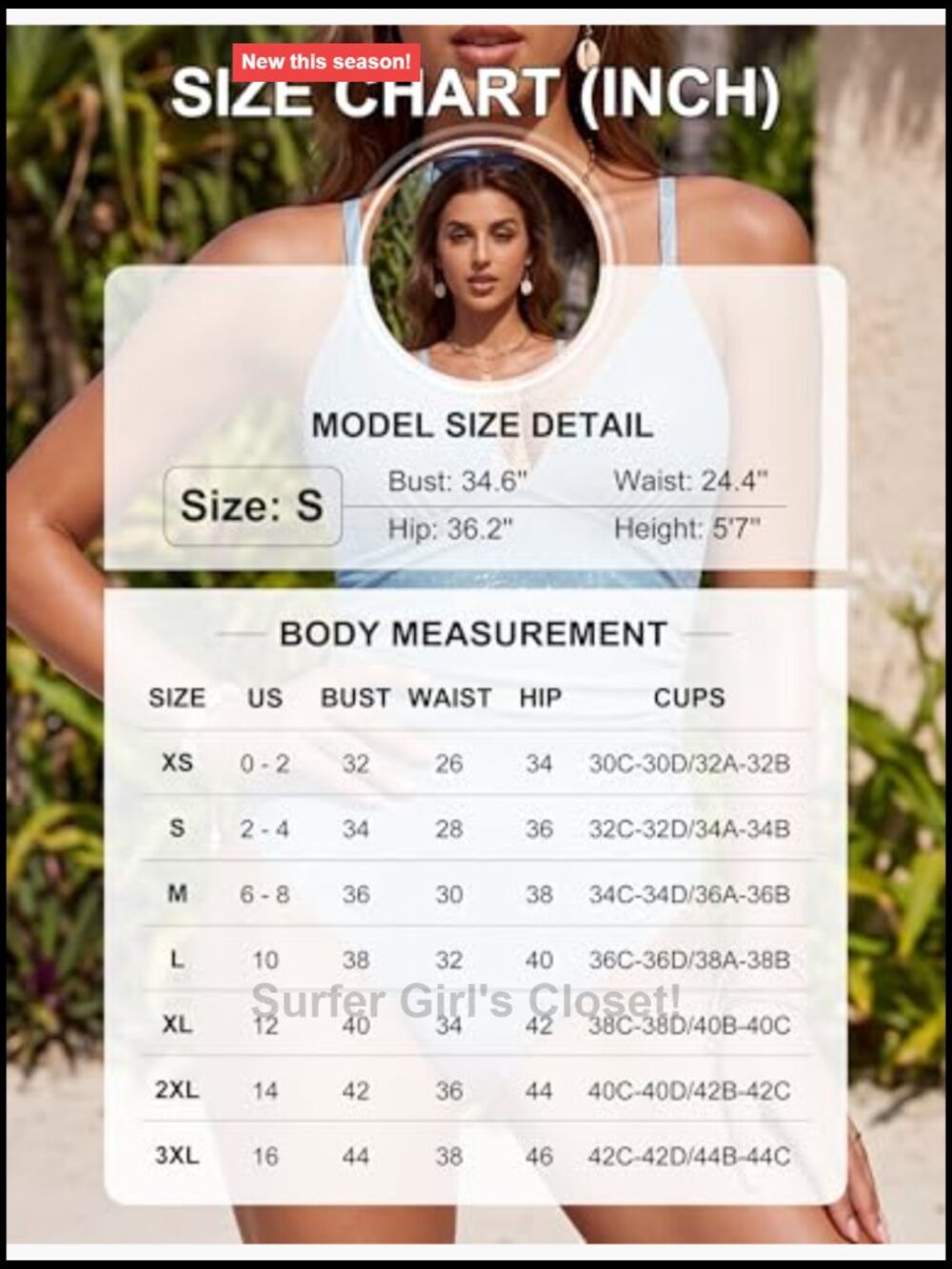 Tummy Control V Neck One Piece Swimsuit Sparkly - Picture 6 of 7